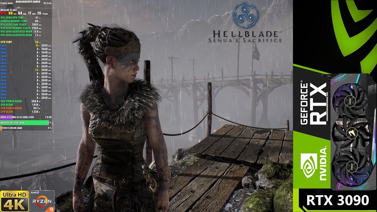 HellBlade Senua's Sacrifice (#2) Ray Tracing 60 FPS PC GamePlay 