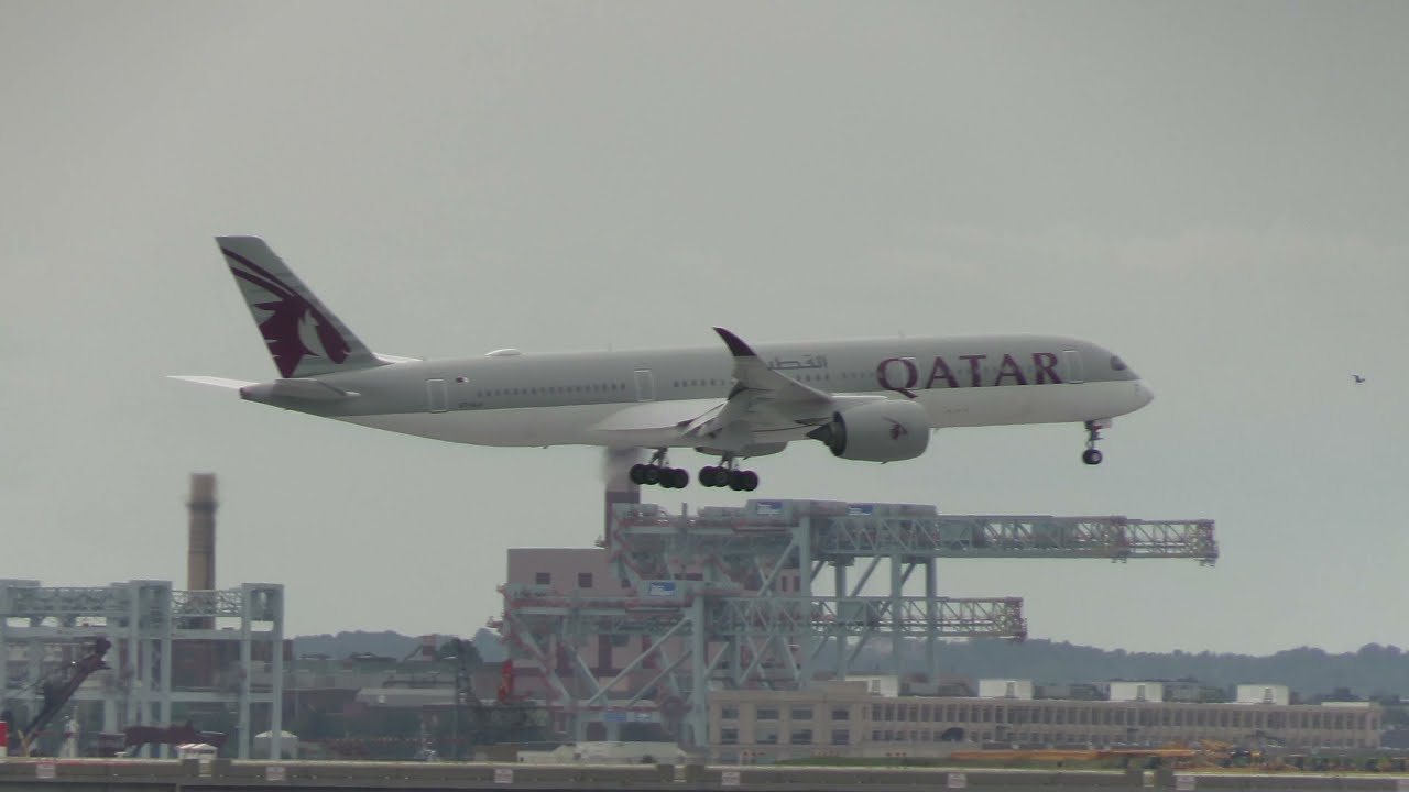4k Boston Logan Airport Planespotting BOS Boston Massachusetts Qatar, BA, Japan, Aer Lingus