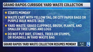 Grand Rapids yard waste collection resumes Monday