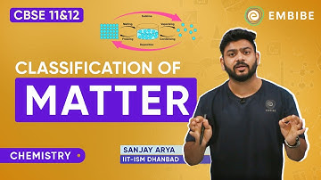Classification of Matter by Sanjay Arya IIT | Chemistry | CBSE 11&12 | Embibe