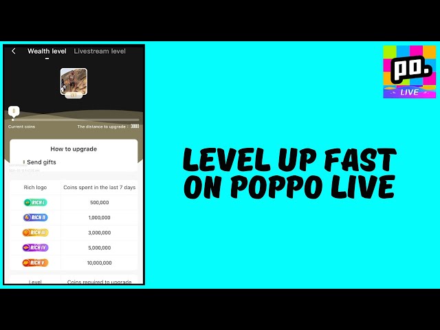 How to Level Up Fast On Poppo Live class=