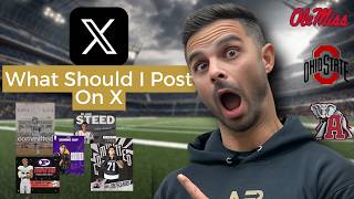 How to Post On X to Get a D1 Football Scholarship