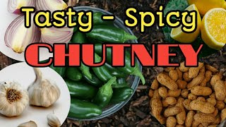 Tasty Spicy Simple Chutney | Rajasthani Recipes |Green Chili-Garlic-Peanut Lemon Chutney |Quick Easy