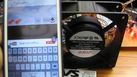 Android controlled Single phase induction motor speed control with monitoring