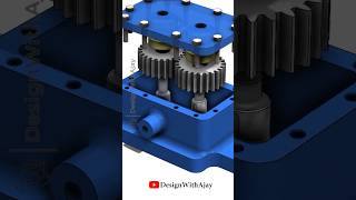 Pump Gear Box Design in SolidWorks!  #design #designwithajay #cad @DesignWithAjay