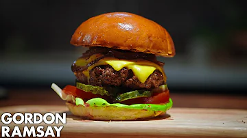 ¿Qué queso utiliza Gordon Ramsay para las hamburguesas?