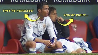 Cristiano Ronaldo's Reactions On Teammates Actions