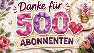 500 Subscriber Special 💝 #crossstitch