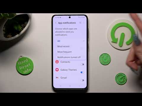 How To Turn On Off App Notifications On SAMSUNG GALAXY S23 Manage Notifications 