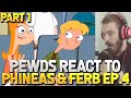 PewDiePie Reacts To Phineas and Ferb Episode 4 PART 1 on Live Stream #6