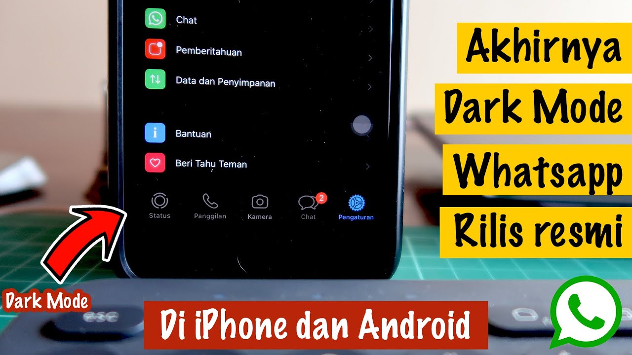  Cara  Setting  Dark Mode Official Whatsapp  di  iPhone  