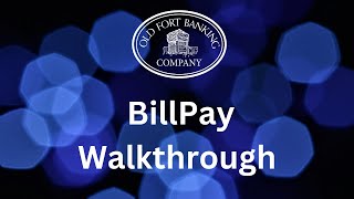 Billpay Walkthrough