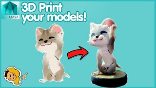 How to Make a Model 3D Print Ready in MAYA and ZBRUSH FAST and EASY