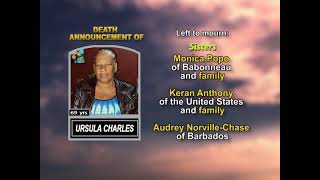 Ursula Charles  ~ Long Obituary