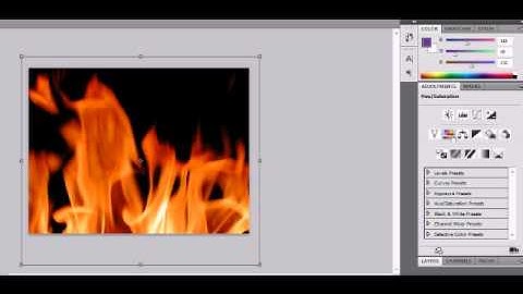 How to change colour of flames in PhotoShop CS5