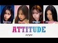ATTITUDE - aespa【カナルビ/パート分け/和訳/歌詞】