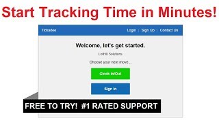 Tickadee Overview - Online/Web-Based Time Clock Software - Free 30 Day Trial screenshot 1