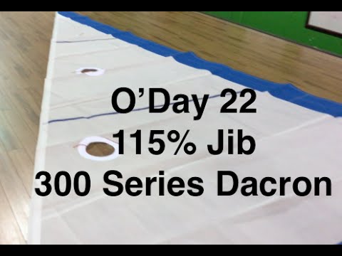 O'Day 22 115% Jib Precision Sails 300 Series Dacron