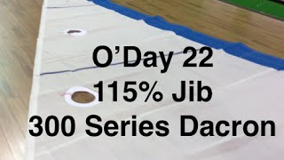 O'Day 22 115% Jib Precision Sails 300 Series Dacron
