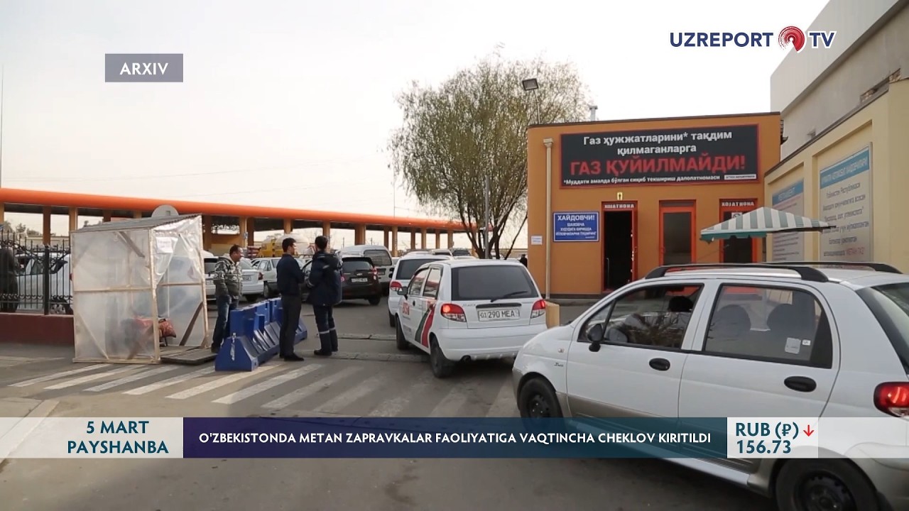 O‘zbekistonda metan zapravkalar faoliyatiga vaqtincha cheklov kiritildi
