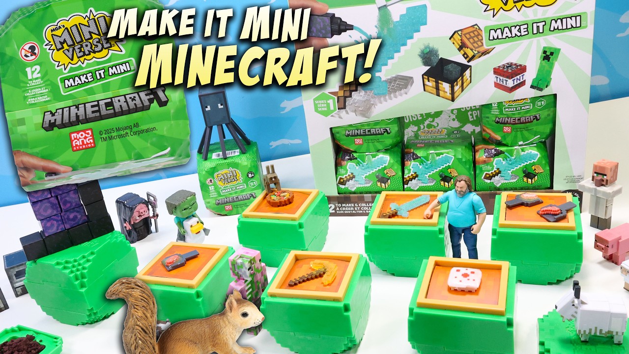 I Made REAL Minecraft Items! Miniverse Make It Mini Food & Tools