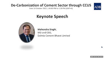 De-Carbonization of Cement Sector through CCUS
