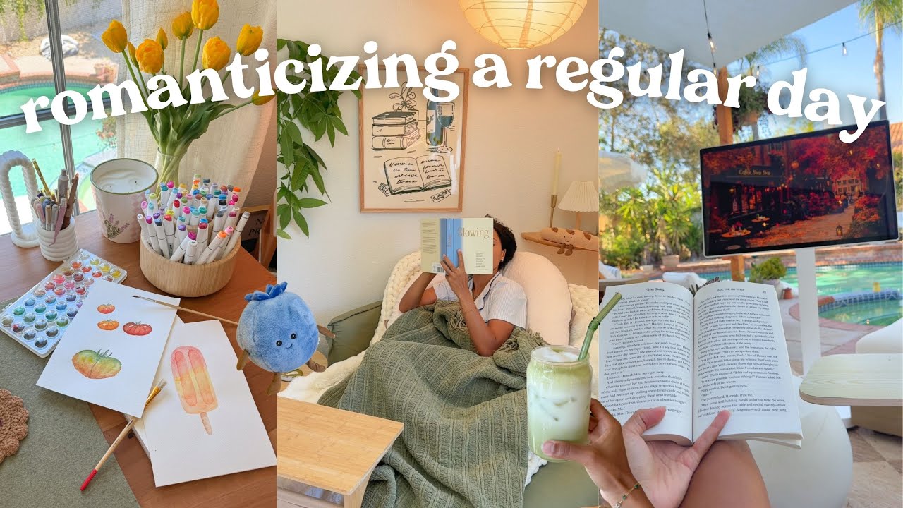 romanticizing a regular day~making time for hobbies, trying new things (smart monitor!) & self-care