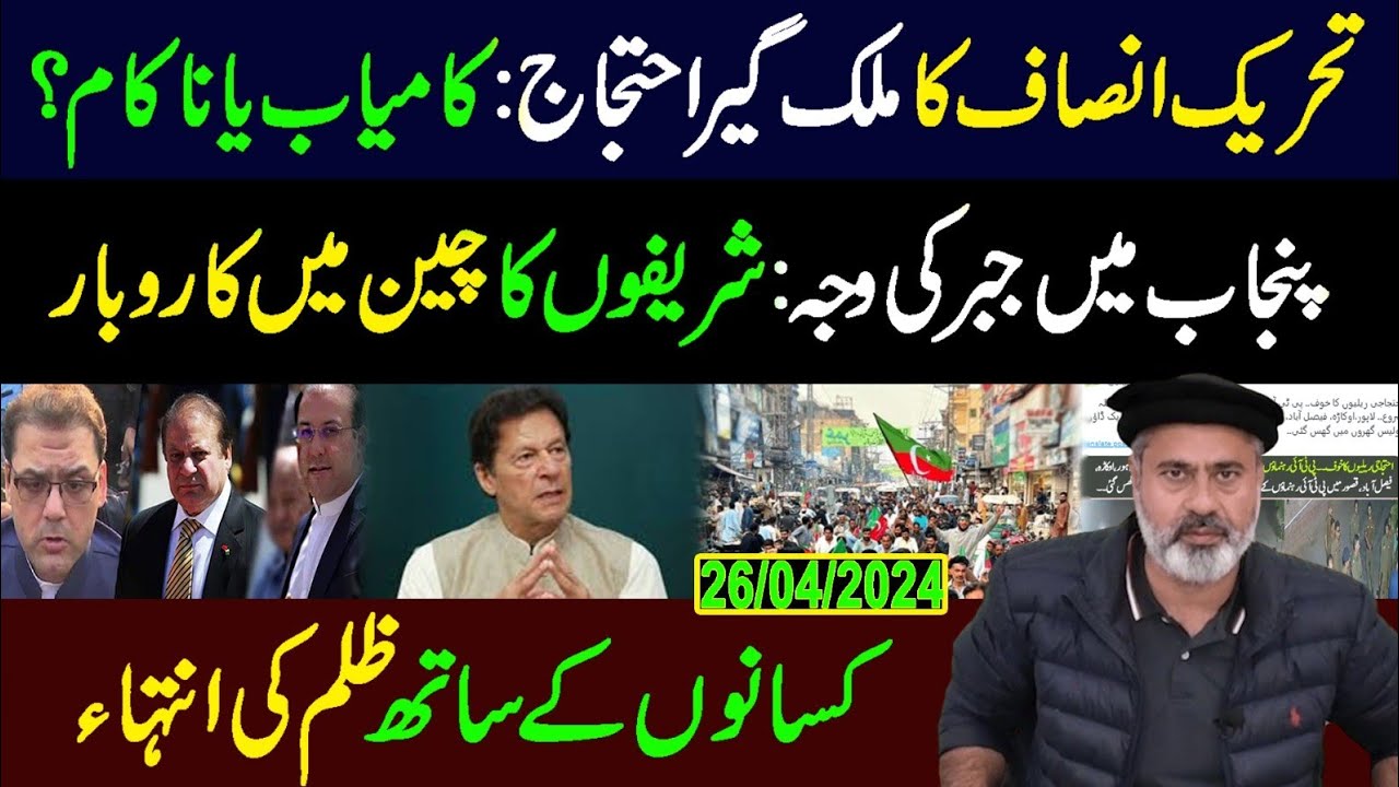 PTI Protests Across the Country | Sharif Family Business in China | Imran Riaz Khan VLOG