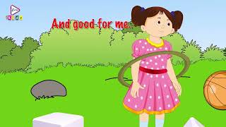 A RING IS A CIRCLE | BEST NURSERY  RHYMES FOR KIDS | RHYMES WITH LYRIC | IN ENGLISH | ECHO KIDZ