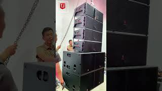 La212p Dual 12 3way Active Line Array System Setup dj  linearray tipro