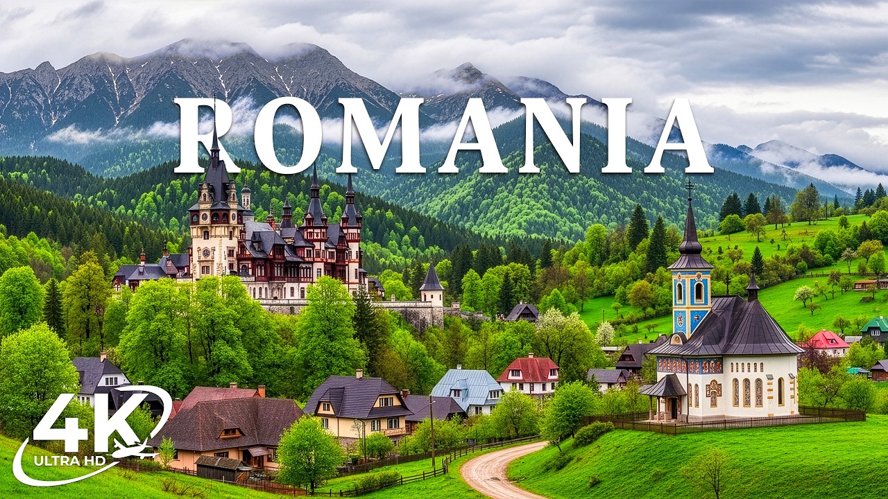 Romania 4K | Where Legends Wander – Carpathian Peaks, Green Fields & Roads Beyond Time