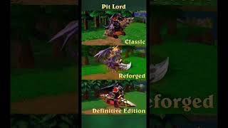 Warcraft 3 Neutral Hero Pit Lord GFX Comparison / Classic / Reforged / Definitive Edition