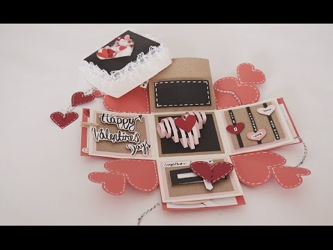 Valentines Day Exploding Box Card Full Tutorial
