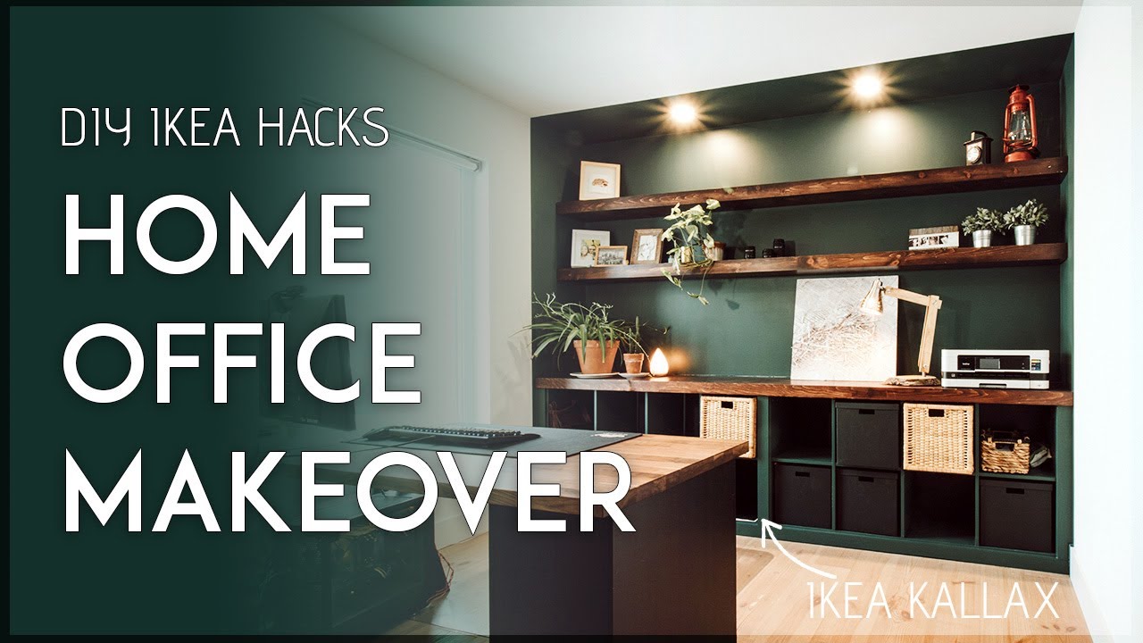 New WORK FROM HOME OFFICE MAKEOVER - Ikea Hacks to Create Beautiful Workspace + FULL COST BREAKDOWN $$