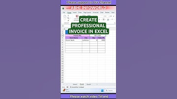 How to Create an Invoice in Excel 🔥# #shortsvideo #trendingshorts #excel #shortcutkeys #viralvideo