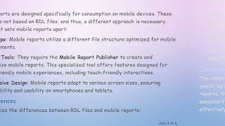 Understanding the Role of RDL Files in SSRS Mobile Reports