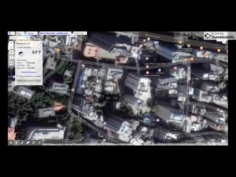 Satellite map of Beyrouth / Lebanon : Google™