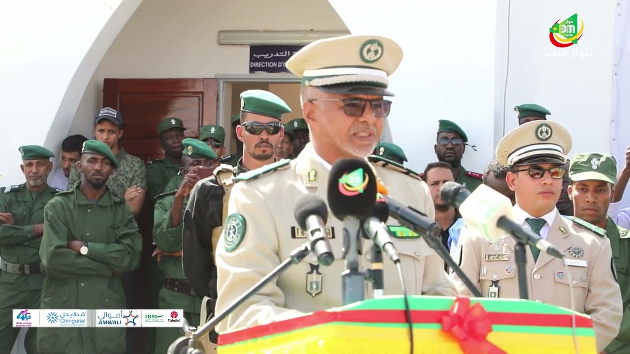 خطاب قائد مدرسة الدرك  بروصو العيد سيد أحمد ولد أكحل خلال حفل تخرج الدفعة الــ52 من تلاميذ الدرك