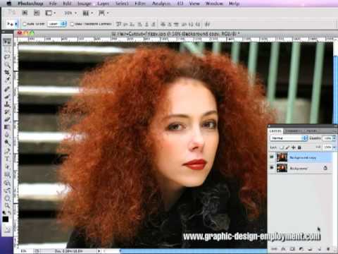 How to Cut Out Hair in Photoshop Tutorial # (Part  of )