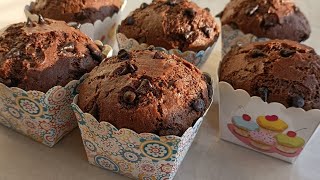 Eggless Chocolate Muffins/Muffins recipe/chocolate cupcakes/cupcake recipe/cake recipe #shorts
