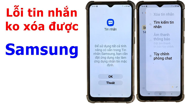 Ứng dụng bi lỗi không the xóa được android