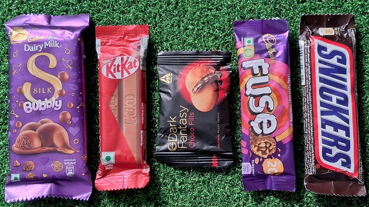 Snickers vs Fuse vs KitKat vs Dairy Milk bubbly vs KitKat vs center