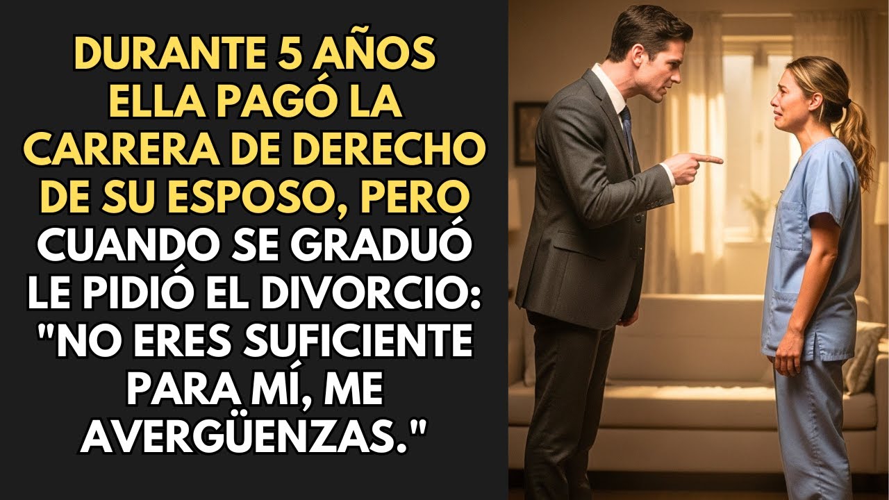 Durante 5 Años Ella Pagó La Carrera De Derecho De Su Esposo, Pero Cuando Se Graduó Le Pidió El...