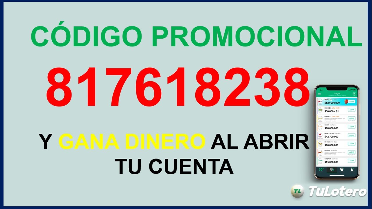 Tulotero Codigo Promocional 2021-2022 - Código Tulotero 2021 - Como JUGAR y  USAR Tulotero México - YouTube