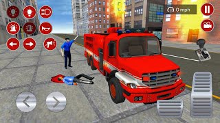 Real Fire Fighting Car Driving Simulator - 911 Engine Car Games - Android Gameplay screenshot 2