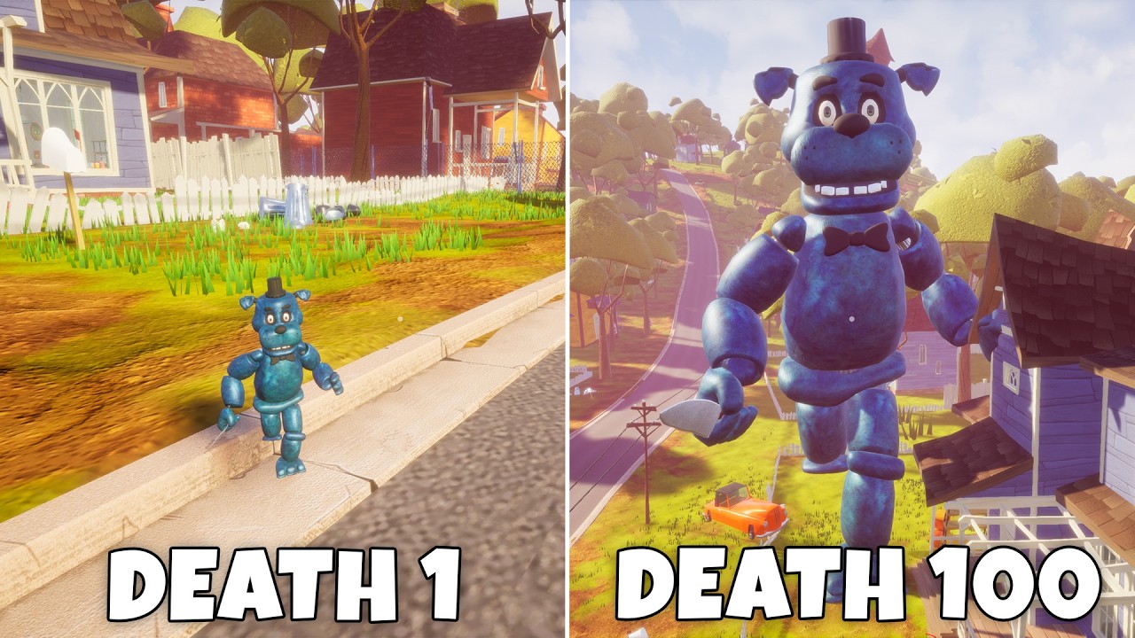 Everytime I get Caught Bear5 gets bigger - Hello Neighbor