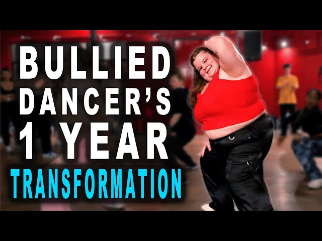 BULLIED DANCER'S 1 YEAR TRANSFORMATION! class=