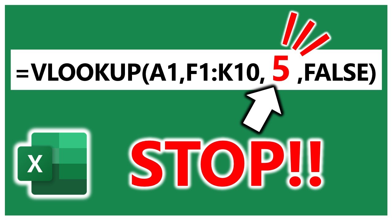 VLOOKUPの列番号に数値を入力、なんてしていませんよね？【EXCEL MATCH】【YT0057】