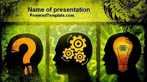 Thinking Process PowerPoint Template by PoweredTemplate.com