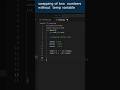 Swapping without temp#one short one code #coding #arithmeticoperators #code with swag